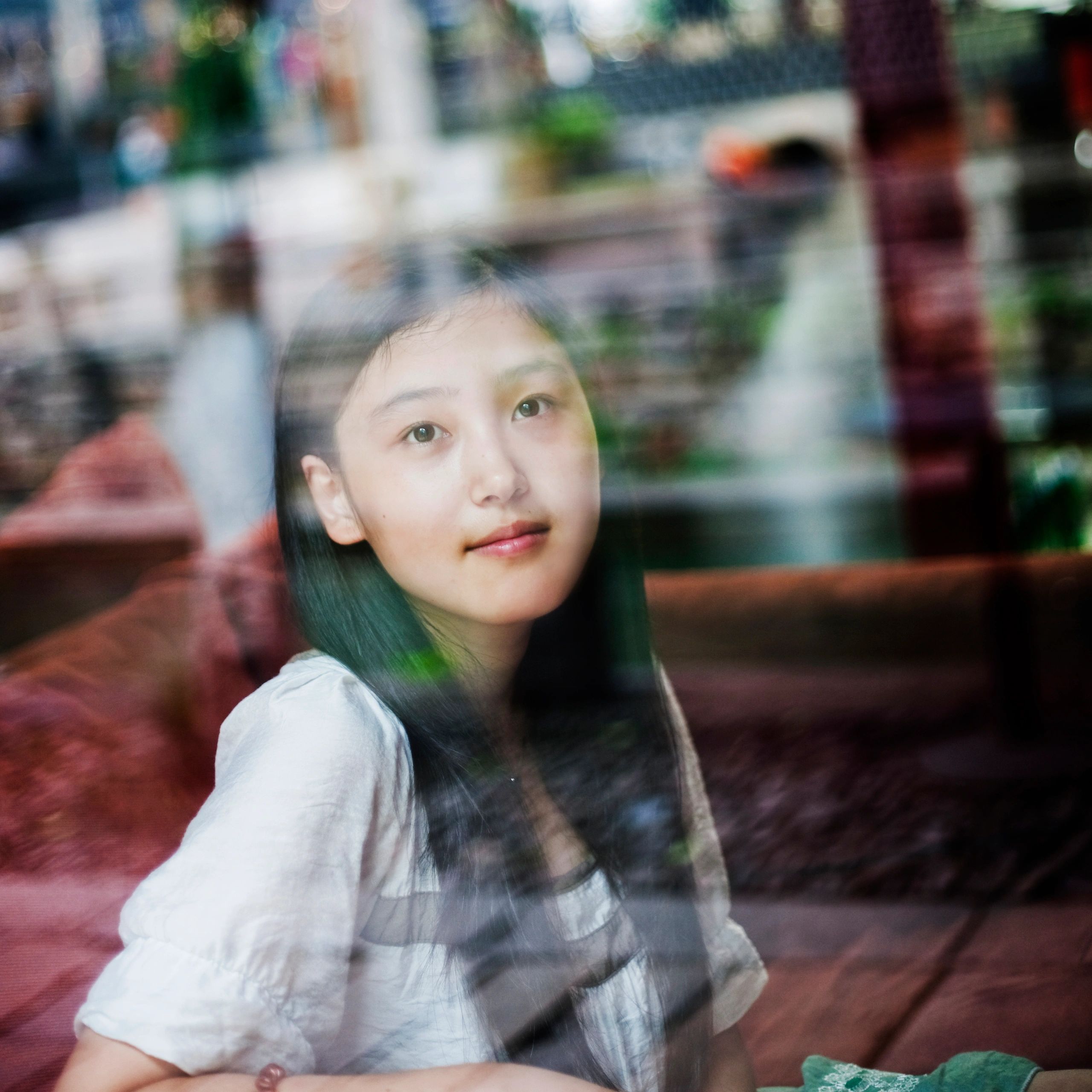 Portrait of café guest Leila