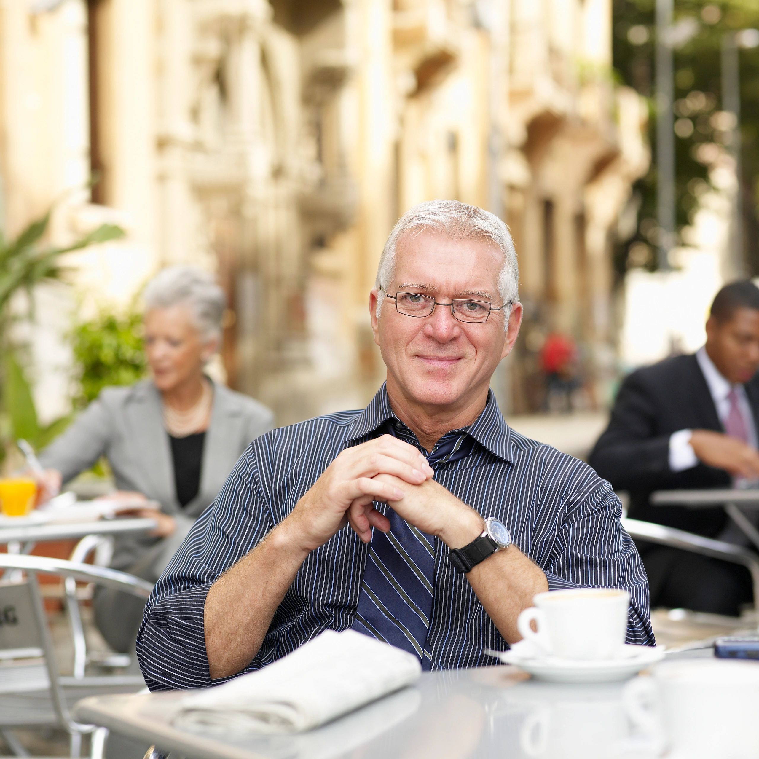 Portrait of café guest Daniel