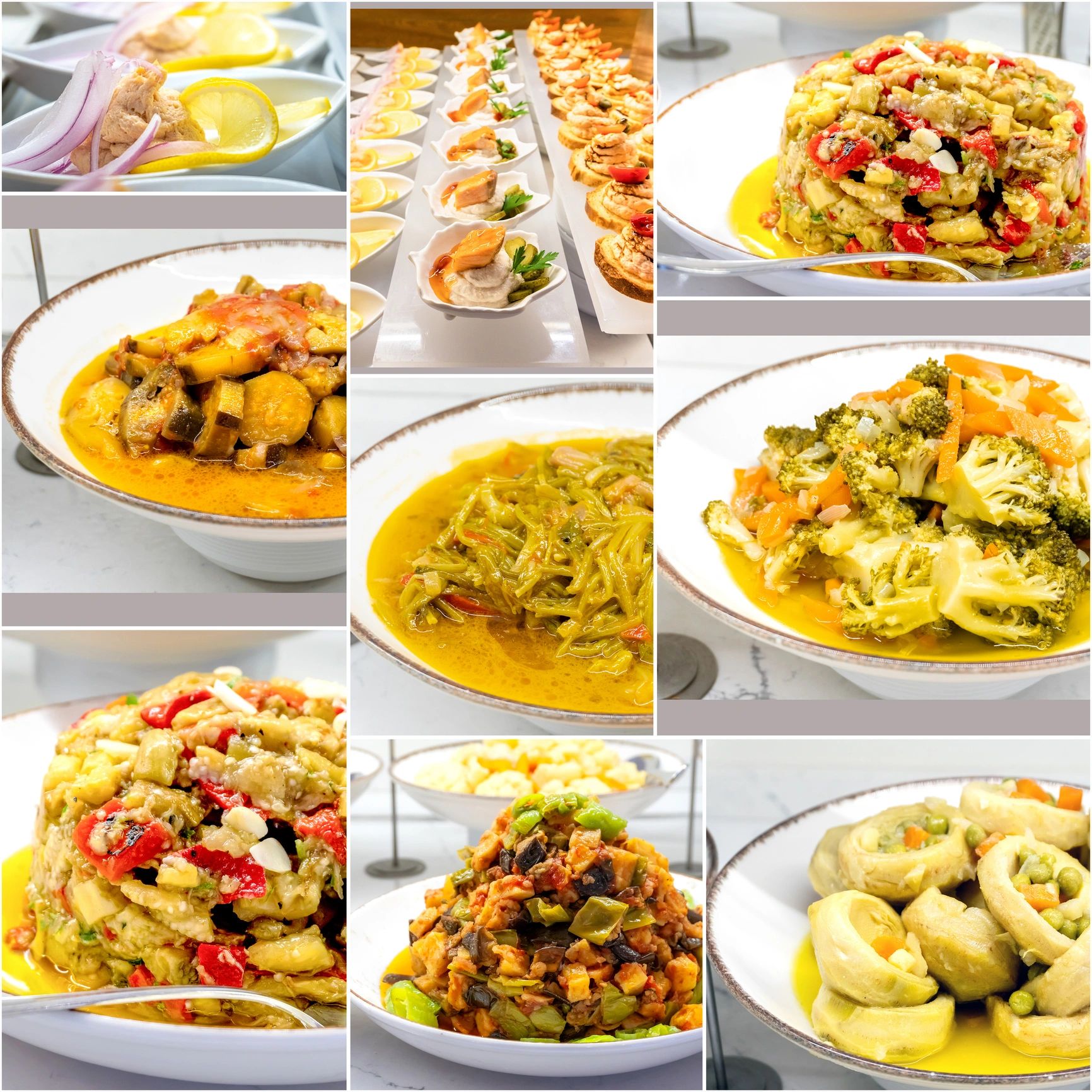 Mediterranean vegetable appetizers